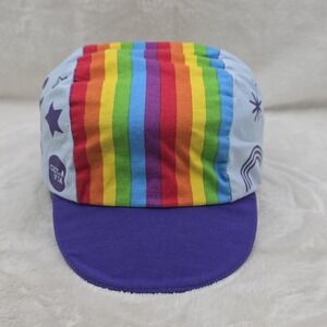 CicLAvia Painter Cap Hat Mens Rainbow Print USA Made Festival Pride Retro LGTBQ